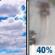 Friday: Mostly Cloudy then Chance Light Rain