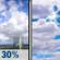 Saturday: Chance Showers And Thunderstorms then Partly Sunny