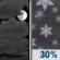 Saturday Night: Mostly Cloudy then Chance Light Snow