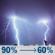 Tuesday Night: Showers and thunderstorms. Mostly cloudy, with a low around 41. Chance of precipitation is 90%. Tuesday Night: Showers And Thunderstorms