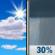 Sunday: Mostly Sunny then Chance Rain Showers