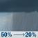 Thursday: A chance of rain showers before 1pm. Sunny, with a high near 82. Chance of precipitation is 50%. Thursday: Chance Rain Showers