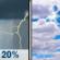 Today: Isolated Showers And Thunderstorms then Mostly Cloudy