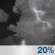 Saturday Night: Slight Chance Showers And Thunderstorms