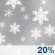 Friday: A slight chance of snow. Mostly sunny, with a high near 26. Chance of precipitation is 20%. Friday: Slight Chance Light Snow