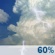 Tuesday: Chance Showers And Thunderstorms then Showers And Thunderstorms Likely